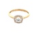 Cubic Zirconia Gold Fashion Ring 14k Yellow Gold 2.3g Size: 7
