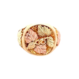 Landstrom's Black Hills 10K Gold Grapevine Cocktail Ring SZ:7
