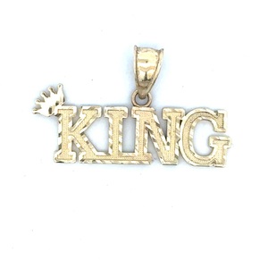 10K Yellow Gold "King" Pendant