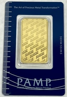 Pamp Suisse 1oz 999.9 Fine Gold Bar