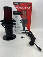 Hyper X Quadcast 2 20 Hz - 20 kHz USB Microphone QDC002 (Black) 