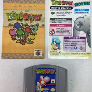 Yoshi's Story - Nintendo 64 - w/ Instruction Booklet and Operation Card