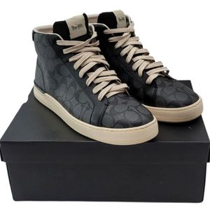 Coach Clip High Top Charcoal Black Men's Sneaker Size 13D
