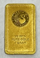 Perth Mint 1 Gram .999 Fine Gold Bar