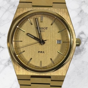 Tissot Goldtone Swiss Quartz Date Stainless Steel Wristwatch T137.410.33.021.00