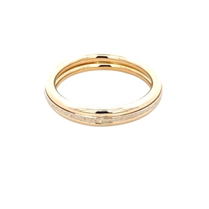 14K Yellow Gold 4.0mm Hollow Band SZ:9