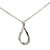 10K White Gold 18 in. Diamond Infinity Necklace 
