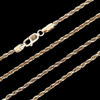14K Yellow Gold 21 in. 1.6mm Solid Rope Chain