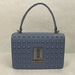 Karl Lagerfeld Simone Blue Leather Studded Crossbody Bag