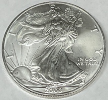 2000 American Silver Eagle 1oz .999 Fine Silver 