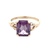 10K Yellow Gold Amethyst Gemstone Ring SZ:7