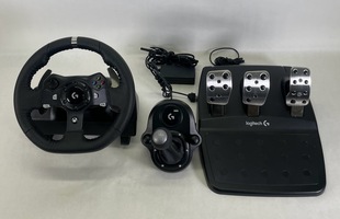 Logitech - G920 Driving Force Racing Wheel, Shifter, and Pedals for Xbox & PC