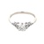 Ladies 14K White Gold 1/2Ct Diamond Engagement Ring SZ: 7.5