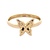 Ladies 18K Yellow Gold Butterfly Fashion Ring SZ:8