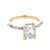 18K Yellow Gold 2Ct. Moissanite Engagement Ring SZ: 8