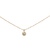 14K Yellow Gold 17 in. Dainty Diamond Solitaire Necklace 