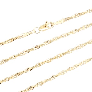 14K Yellow Gold 18" Rope 4.20g 1.7mm Chain 