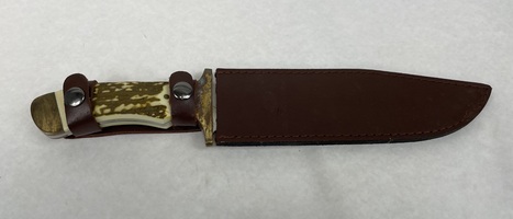 Mossy Oak Fixed Blade Bowie Knife W/Leather Sheath