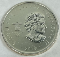 2010 Canada Elizabeth II 1oz .9999 Fine Silver Hockey Coin