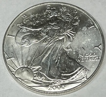 2000 American Silver Eagle 1oz .999 Fine Silver