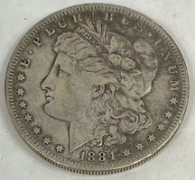 1884 S Morgan Silver Dollar 90% Silver