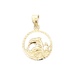 14k Yellow Gold  Dolphin Pendant 1.3g
