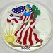 2000 American Silver Eagle 1oz .999 Fine Silver Painted