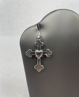 Sterling Silver Small Reversible Cross Pendant 