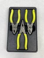 Snap-On PL344BCF 3pc Soft Grip 4" Mini Slip Joint Pliers Set