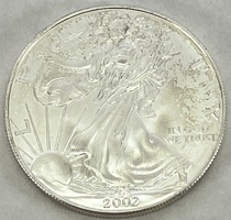 2002 American Silver Eagle .999 Fine Silver 1oz 