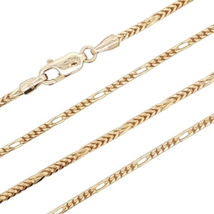 14K Yellow Gold 18 in. Square Box Link Chain 7.1g