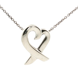 Tiffany & Co. 16" Paloma Picasso Sterling Silver Loving Heart Necklace 