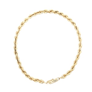 14k Yellow Gold  Rope Bracelet 8.5in, 11.4g