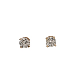 14K Yellow Gold 1/2CTW Diamond Stud Earrings 