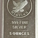 Sunshine Minting 5oz .999 Fine Silver Bar