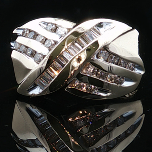 14K Yellow Gold 1/3 CTW Diamond Cocktail Ring SZ:7