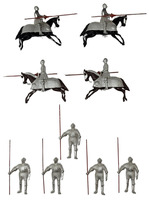 Old BRITAINS Lead, 16th Century Knights In Armor