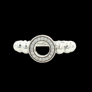 Lagos Caviar Spark Collection Diamond Circle Ring SZ: 7