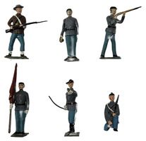 Vintage Lead Britains LTD US Civil War Soldiers With Moveable Arm England