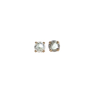 14K Yellow Gold .30CTW Diamond Stud Earrings 