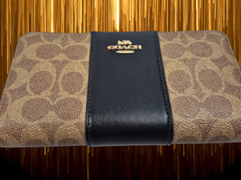 Coach Accordian Colorblock Designer Wallet