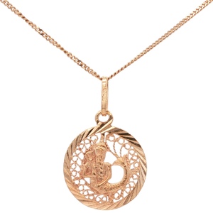 14K Rose Gold 20 in. Poseidon Necklace 4.6g