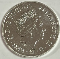 2022 Elizabeth II 2 Pounds Little John 1oz .999 Fine Silver Round