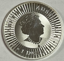 2021 Australian Kangaroo Elizabeth II .9999 Fine Silver Coin