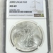 2000 American Silver Eagle 1oz .999 Fine Silver NGC MS69