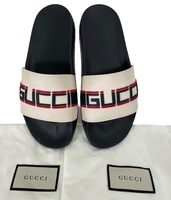 Gucci Ecru  Logo Slider SZ:6/37