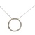 14K White Gold 18 in. 1/4CTW Diamond Circle of Love Necklace 2.9g