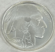 Indian Head/Buffalo .999 Fine Silver Round