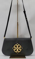 Tory Burch Miller Pebbled Leather Clutch Crossbody Bag