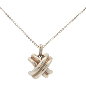 Tiffany & Co 925 Silver 1990 "X" 16 in. Necklace 4.0g